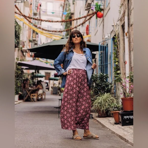 Passenger Hannah skirt in tile wine maxi skirt - Picture 2 of 12